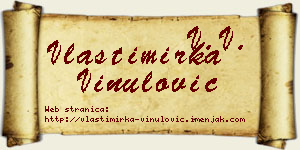 Vlastimirka Vinulović vizit kartica